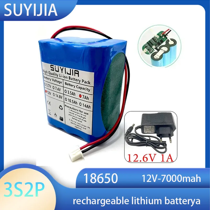Original Brand New 18650 Rechargeable Battery 3S2P, Battery Bms Protection Board, Premium Capacity, Duradera, 100%, 12V, 7000mAh
Original Brand New 18650 Rechargeable Battery 3S2P, Battery Bms Protection Board, Premium Capacity, Duradera, 100%, 12V, 7000mAh
