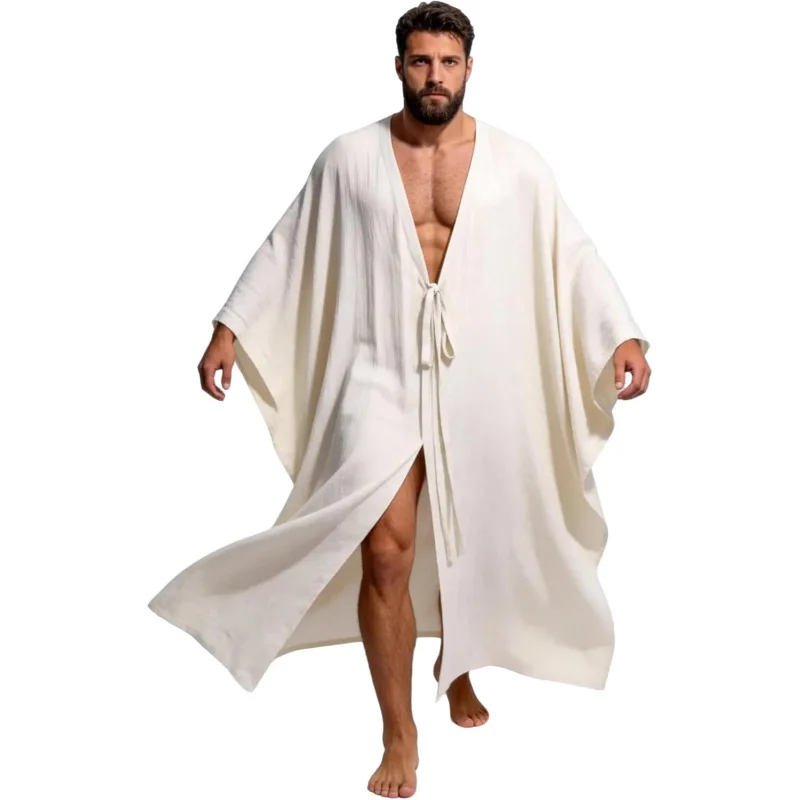 Mens Kaftan Summer Beach Robe, Soft Long Kaftan for Men, Caftan Layer for Swim Pool & Coastal Resort Style
Mens Kaftan Summer Beach Robe, Soft Long Kaftan for Men, Caftan Layer for Swim Pool & Coastal Resort Style