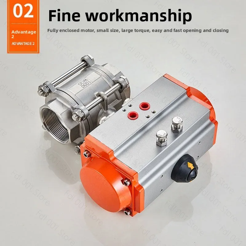 304 Stainless Steel Pneumatic Ball Valve 3 Piece Threaded High Temp Steam
304 Stainless Steel Pneumatic Ball Valve 3 Piece Threaded High Temp Steam