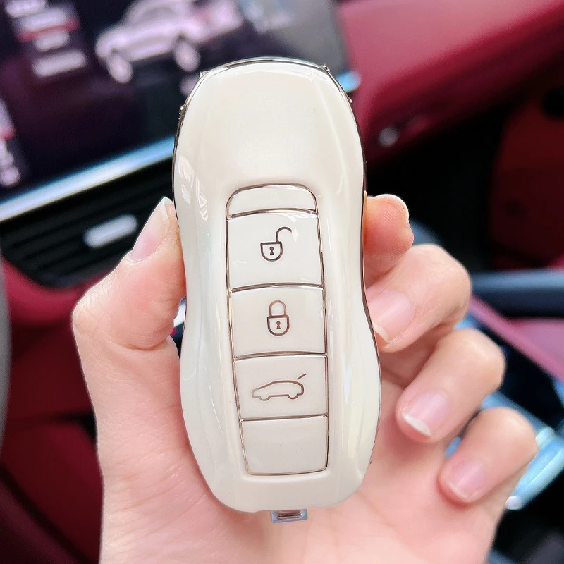 TPU Car Key Case for Porsche Cayenne 911 996 Panamera Macan Car Cover Skin Holder Auto Protection Shell Accessories Keychain
TPU Car Key Case for Porsche Cayenne 911 996 Panamera Macan Car Cover Skin Holder Auto Protection Shell Accessories Keychain