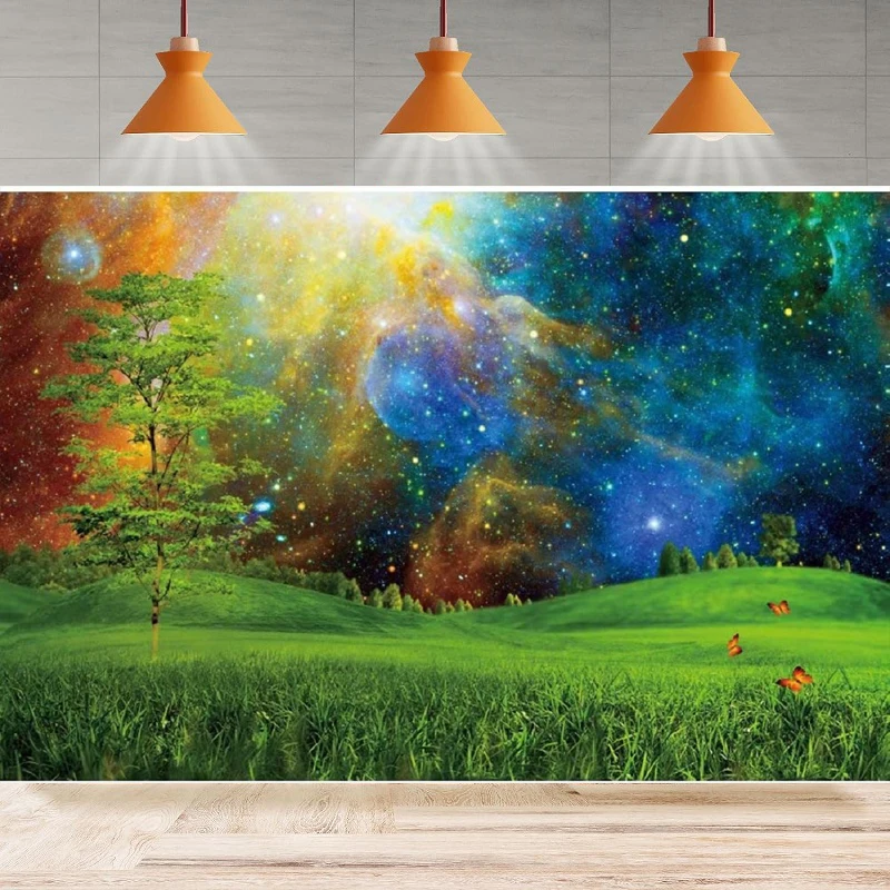 Landscape Scenery Photography Backdrop Meadow Grass Butterfly Starry Sky Dreamy Universe Scene Background Party Decor Banner
Landscape Scenery Photography Backdrop Meadow Grass Butterfly Starry Sky Dreamy Universe Scene Background Party Decor Banner