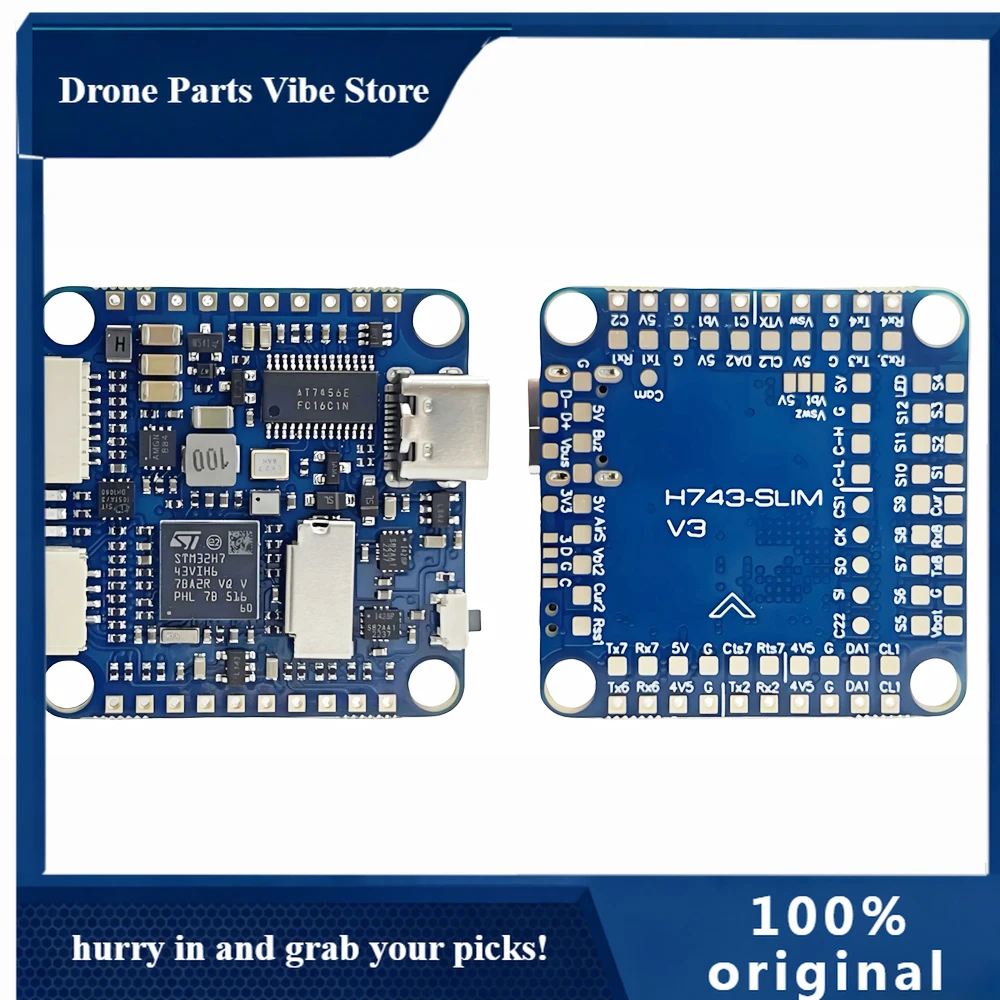 APNewest H743-SLIM V3 2-8S Flight Controller For RC FPV Drone MATEK H743 BetaFlight Slim Compact High Performance
APNewest H743-SLIM V3 2-8S Flight Controller For RC FPV Drone MATEK H743 BetaFlight Slim Compact High Performance