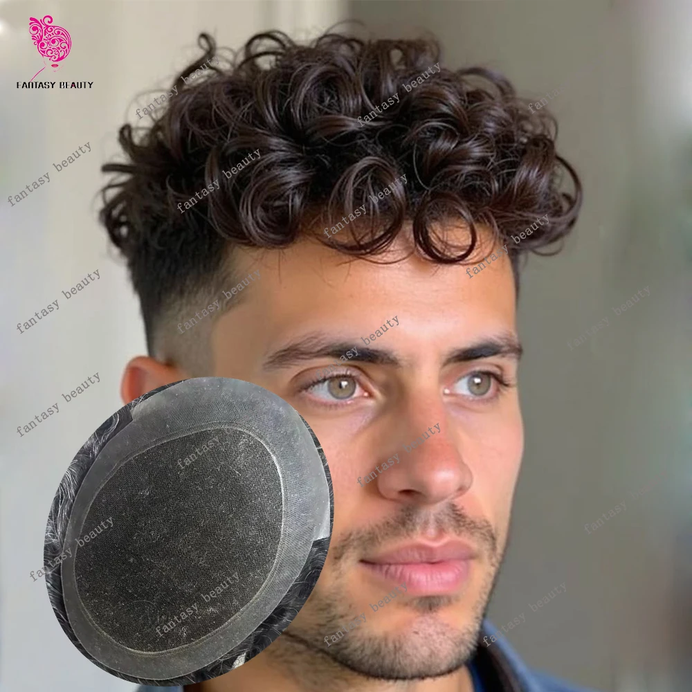 Breathable 20mm Curly Australia Men Toupee Ash Brown Grey 1b30 1b50 Hairpiece Undetectable Swiss Lace&PU Black Human Hair Pieces
Breathable 20mm Curly Australia Men Toupee Ash Brown Grey 1b30 1b50 Hairpiece Undetectable Swiss Lace&PU Black Human Hair Pieces