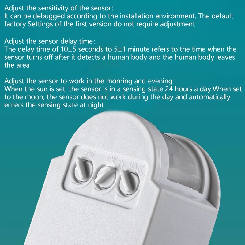 Intelligent Microwave Radar Sensor Switch Adjustable Delay Corridor Sensor Infrared Human Body Sensor
Intelligent Microwave Radar Sensor Switch Adjustable Delay Corridor Sensor Infrared Human Body Sensor