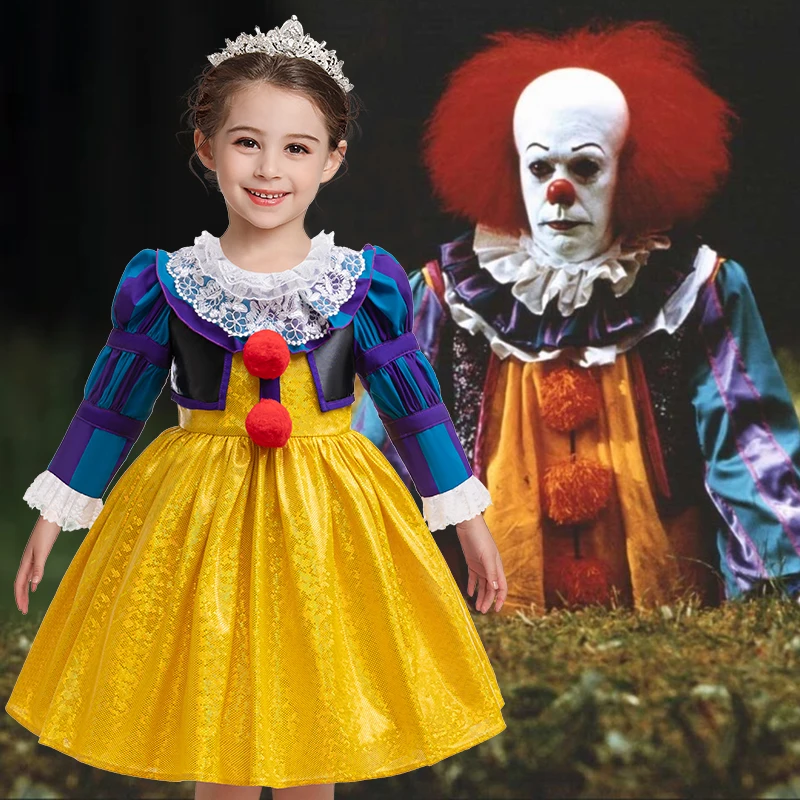 Clown Cosplay Costume Baby Girl Dress Princess Dress Kids Halloween Birthday Party Dress Christmas Ball Gown Performance Dress
Clown Cosplay Costume Baby Girl Dress Princess Dress Kids Halloween Birthday Party Dress Christmas Ball Gown Performance Dress