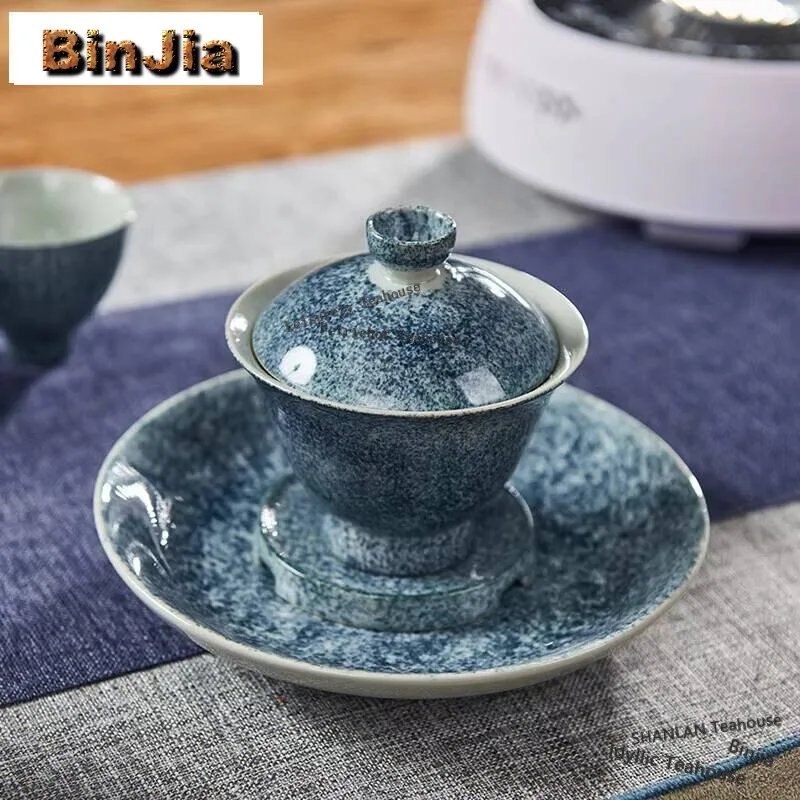 180ml Retro Jingdezhen Sternenklar GaiWan Ceramic Art Cup Saucer Porcelain Bowl With Lid Kung Fu Tea Office Accessories Gifts
180ml Retro Jingdezhen Sternenklar GaiWan Ceramic Art Cup Saucer Porcelain Bowl With Lid Kung Fu Tea Office Accessories Gifts