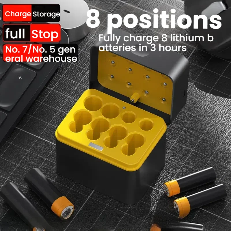 Чехол-органайзер для быстрой зарядки с 8 слотами для литий-ионных аккумуляторов AA AAA, 2AA + 2AAA + 4AA/AAA, держатель ящика для хранения
Чехол-органайзер для быстрой зарядки с 8 слотами для литий-ионных аккумуляторов AA AAA, 2AA + 2AAA + 4AA/AAA, держатель ящика для хранения