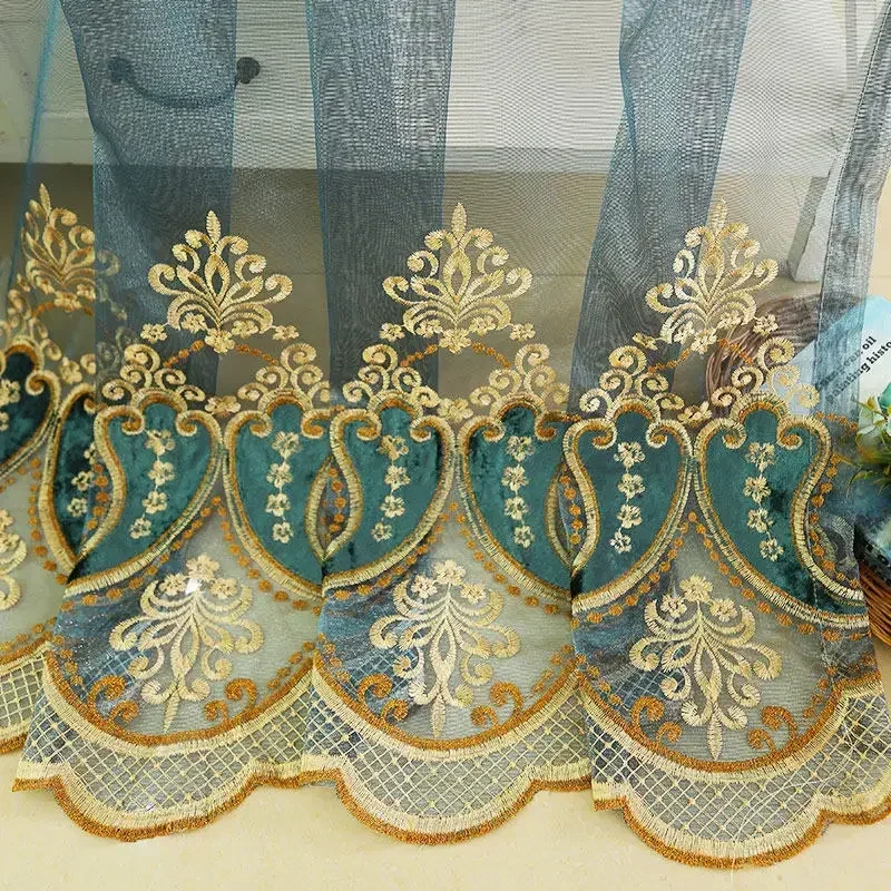 Embroidery Villa High Shading Valance Tulle Window Decorate European Customized Curtains For Living Dining Room Bedroom Chenille
Embroidery Villa High Shading Valance Tulle Window Decorate European Customized Curtains For Living Dining Room Bedroom Chenille