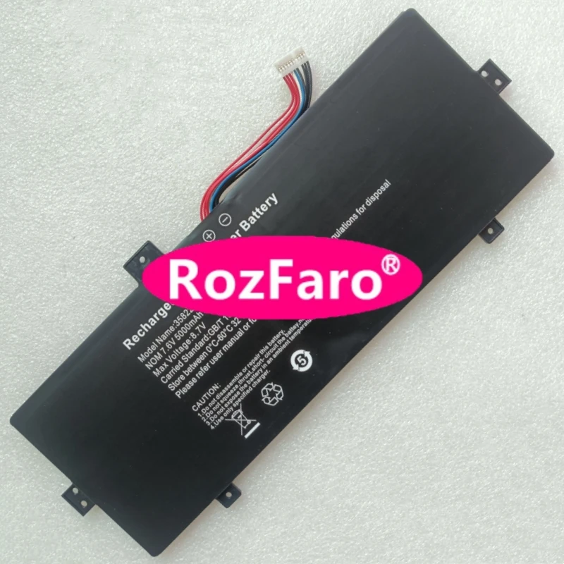 RozFaro 3582229P 7,6 В 5000 мАч 38 Втч 10-контактный 9-проводной аккумулятор для ноутбука Sonqi PN121YW T2PN121YW PN121YW-4 ГБ 11,6 дюйма для ноутбука
RozFaro 3582229P 7,6 В 5000 мАч 38 Втч 10-контактный 9-проводной аккумулятор для ноутбука Sonqi PN121YW T2PN121YW PN121YW-4 ГБ 11,6 дюйма для ноутбука