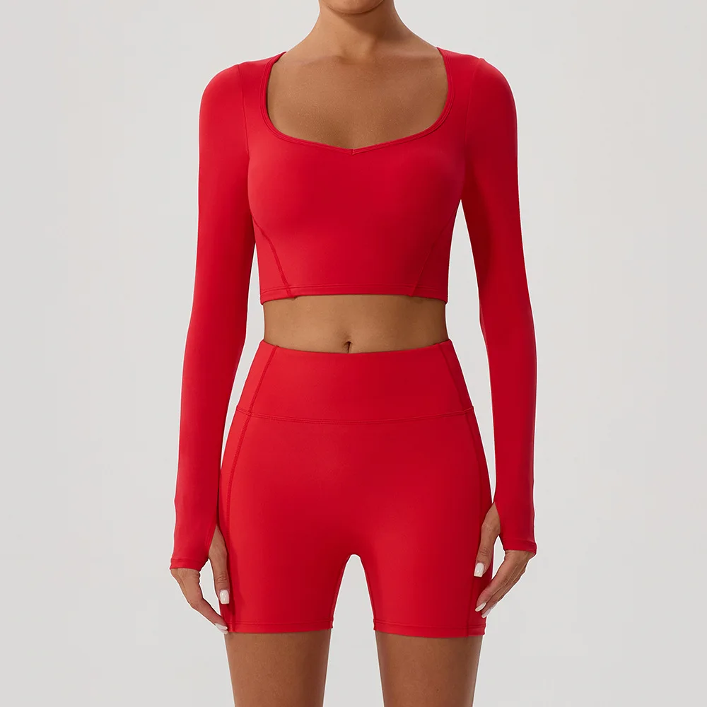 Высокая талия, высокоэластичный матовый комплект для йоги, персиковый, облегающий, с открытой спиной, быстросохнущая одежда для фитнеса, спортивный комплект для бега для женщин
Высокая талия, высокоэластичный матовый комплект для йоги, персиковый, облегающий, с открытой спиной, быстросохнущая одежда для фитнеса, спортивный комплект для бега для женщин