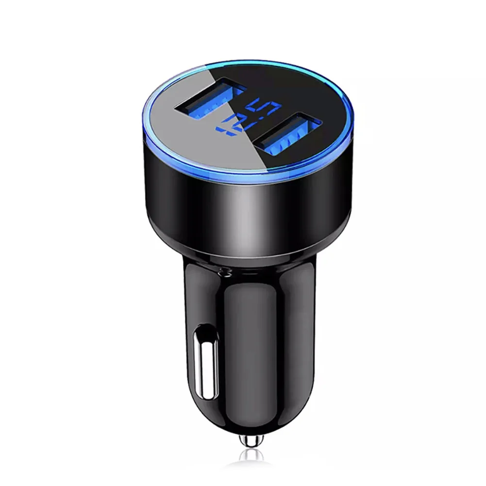 Car Charger Dual USB 2 Port Cigarette Lighter Adapter 3.1A Aluminum Alloy Smart Mobile Phone Charger 17.5W Voltmeter LCD Display
Car Charger Dual USB 2 Port Cigarette Lighter Adapter 3.1A Aluminum Alloy Smart Mobile Phone Charger 17.5W Voltmeter LCD Display