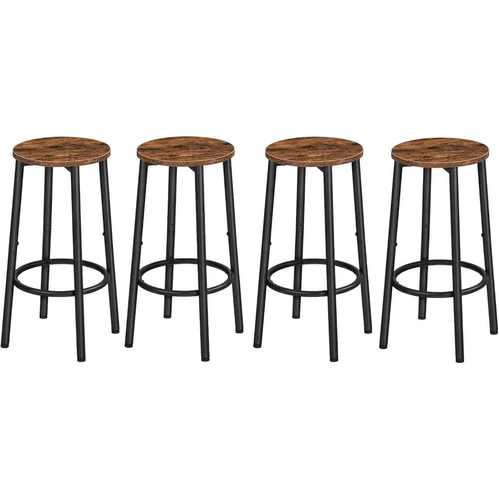4-piece bar stool set, counter high stool, kitchen circular high stool, metal frame
4-piece bar stool set, counter high stool, kitchen circular high stool, metal frame