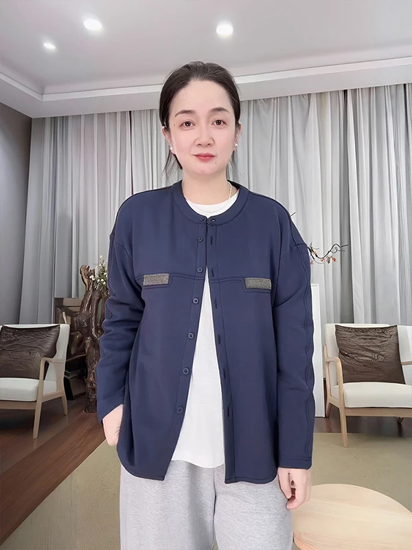 Модная повседневная женская куртка с обильной вышивкой бисером, новинка весеннего сезона, свободный крой, хлопок, шерсть, модал, эластичное волокно
Модная повседневная женская куртка с обильной вышивкой бисером, новинка весеннего сезона, свободный крой, хлопок, шерсть, модал, эластичное волокно