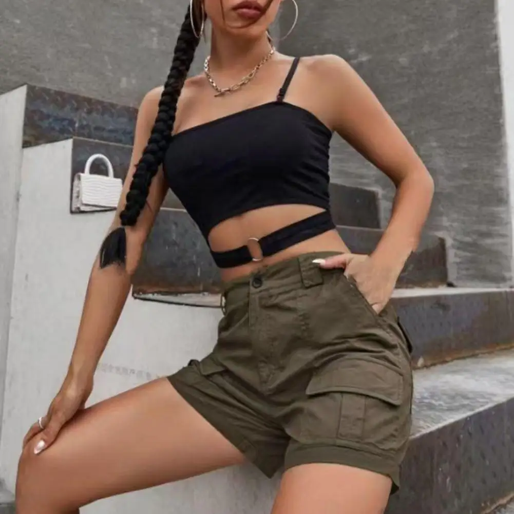 Women's Cargo Shorts Knee Length Bermuda Shorts With Pockets Summer Baggy Wide Leg Hiking Outfit Vintage Streetwear Female Pants
Women's Cargo Shorts Knee Length Bermuda Shorts With Pockets Summer Baggy Wide Leg Hiking Outfit Vintage Streetwear Female Pants