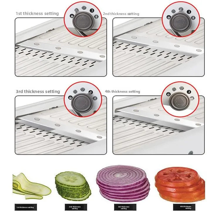 Stainless Steel Multi-Function Kitchen Tool Potato Slicer Home And Commercial Use Handheld Rotor Manual Grater JP098
Stainless Steel Multi-Function Kitchen Tool Potato Slicer Home And Commercial Use Handheld Rotor Manual Grater JP098