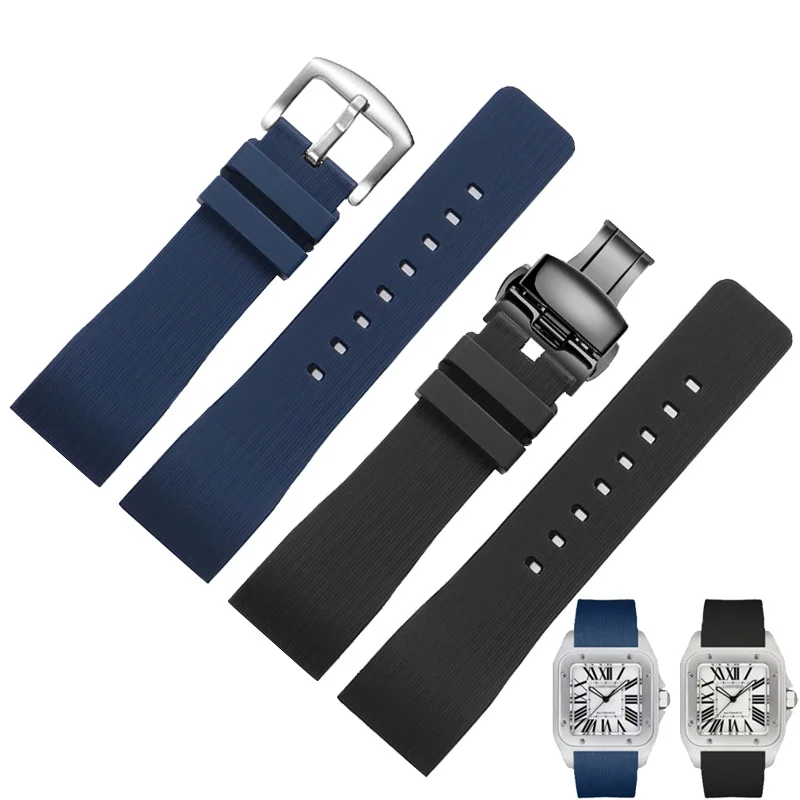 Rubber Strap For Santos 100 Santo Men's And Women's Soft Silicone Watch Band 20/23mm
Rubber Strap For Santos 100 Santo Men's And Women's Soft Silicone Watch Band 20/23mm