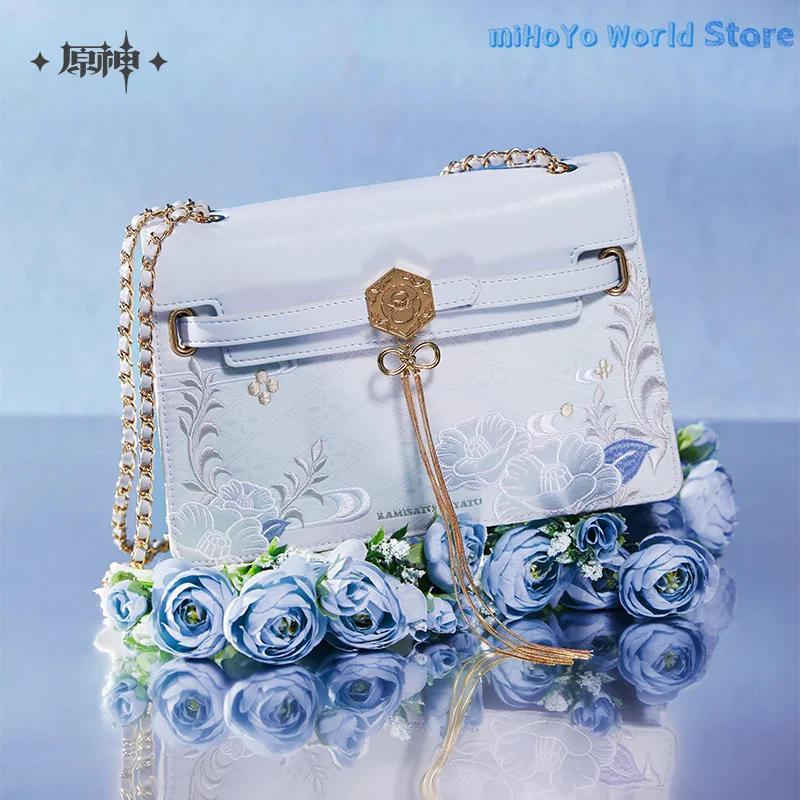 Official Kamisato Ayato Bag MiHoYo Original Genshin Impact Shoulder Bag Ayato Theme Impression Serie Tassel Chain Bag Cosplay
Official Kamisato Ayato Bag MiHoYo Original Genshin Impact Shoulder Bag Ayato Theme Impression Serie Tassel Chain Bag Cosplay