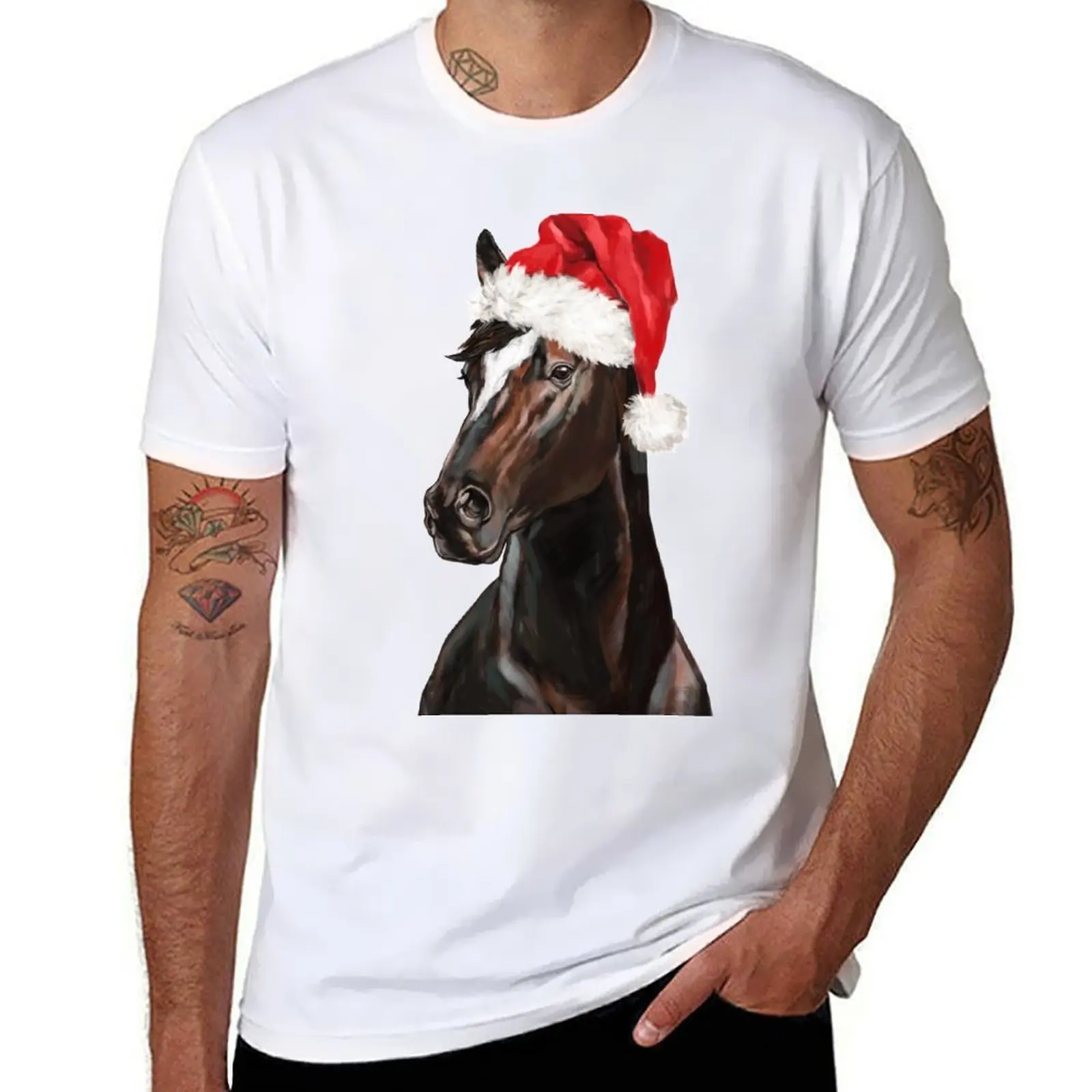 Christmas Horse in Pink T-Shirt t shirts cotton 100% cotton t shirts man 100% T-Shirt
Christmas Horse in Pink T-Shirt t shirts cotton 100% cotton t shirts man 100% T-Shirt