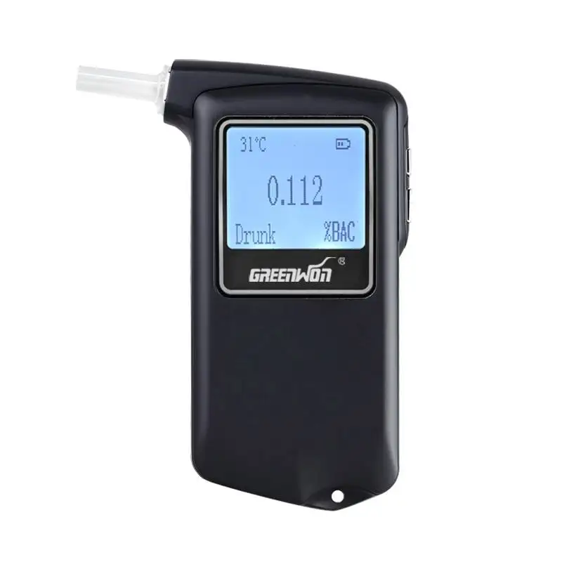 GREENWON High Accuracy Professional Police Digital Fuel Cell Sensor Breath Alcohol Tester Breathalyzer AT868F
GREENWON High Accuracy Professional Police Digital Fuel Cell Sensor Breath Alcohol Tester Breathalyzer AT868F