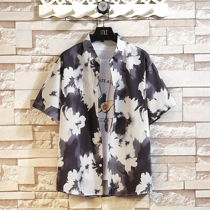 Flower Shirt Men Loose Ice Silk Short Sleeve Shirts Casual Printed Daily Top Blouse Women Oversized Beach Holiday Vacation
Flower Shirt Men Loose Ice Silk Short Sleeve Shirts Casual Printed Daily Top Blouse Women Oversized Beach Holiday Vacation