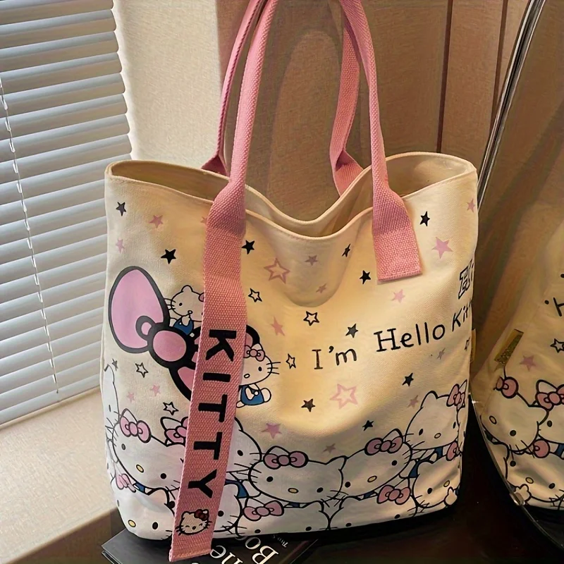 Hello Kitty Large Capacity Shoulder Bag Cartoon Kt Cat Handbag Y2K Backpack Schoolbag Holiday Birthday Halloween Gifts
Hello Kitty Large Capacity Shoulder Bag Cartoon Kt Cat Handbag Y2K Backpack Schoolbag Holiday Birthday Halloween Gifts