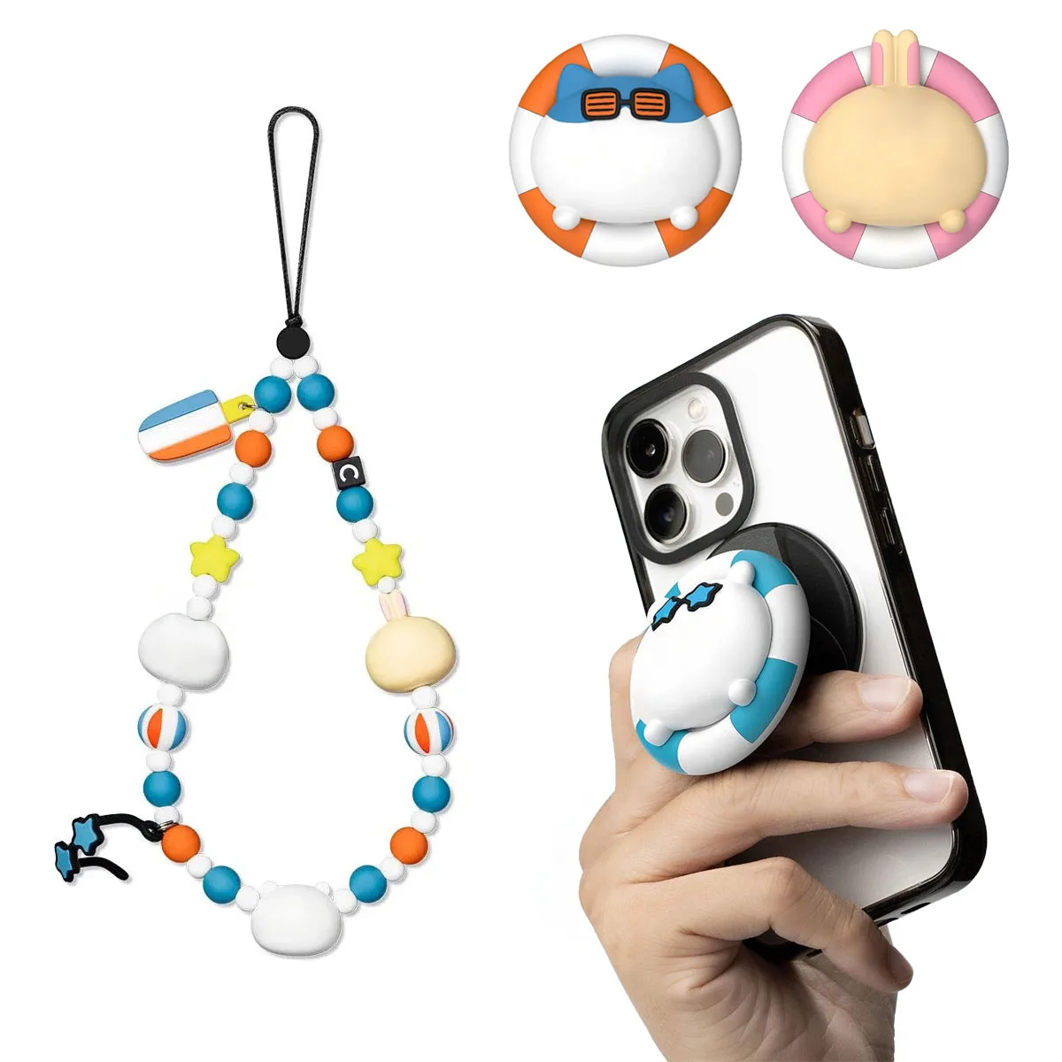 Cute Swim Ring Folding Phone Stand Mobile Phone Charm Short Chain Straps for IPhone Lanyard Bracelet for Samsung Galaxy
Cute Swim Ring Folding Phone Stand Mobile Phone Charm Short Chain Straps for IPhone Lanyard Bracelet for Samsung Galaxy