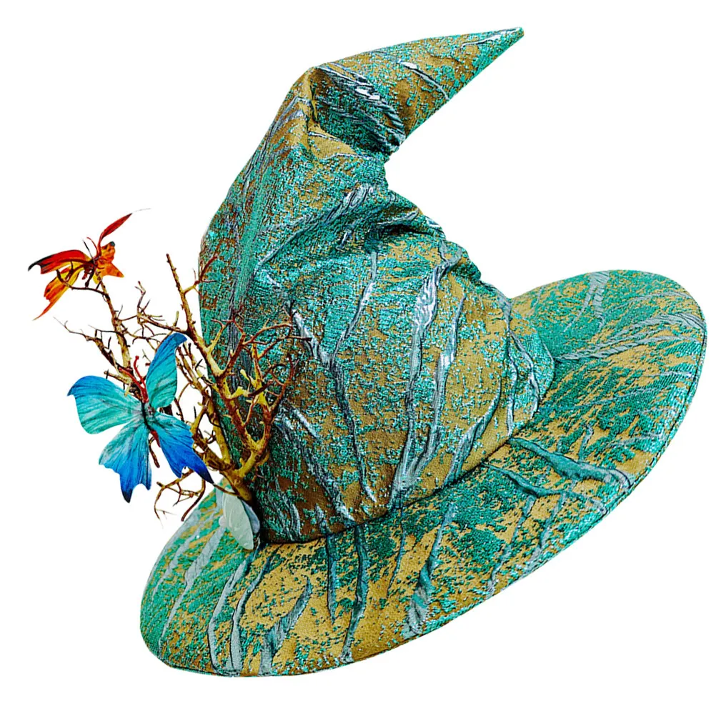 Halloween Wizard Cap Butterfly Accents Lightweight Wizard Witch Hat Halloween Cosplay Party Costume Accessories
Halloween Wizard Cap Butterfly Accents Lightweight Wizard Witch Hat Halloween Cosplay Party Costume Accessories