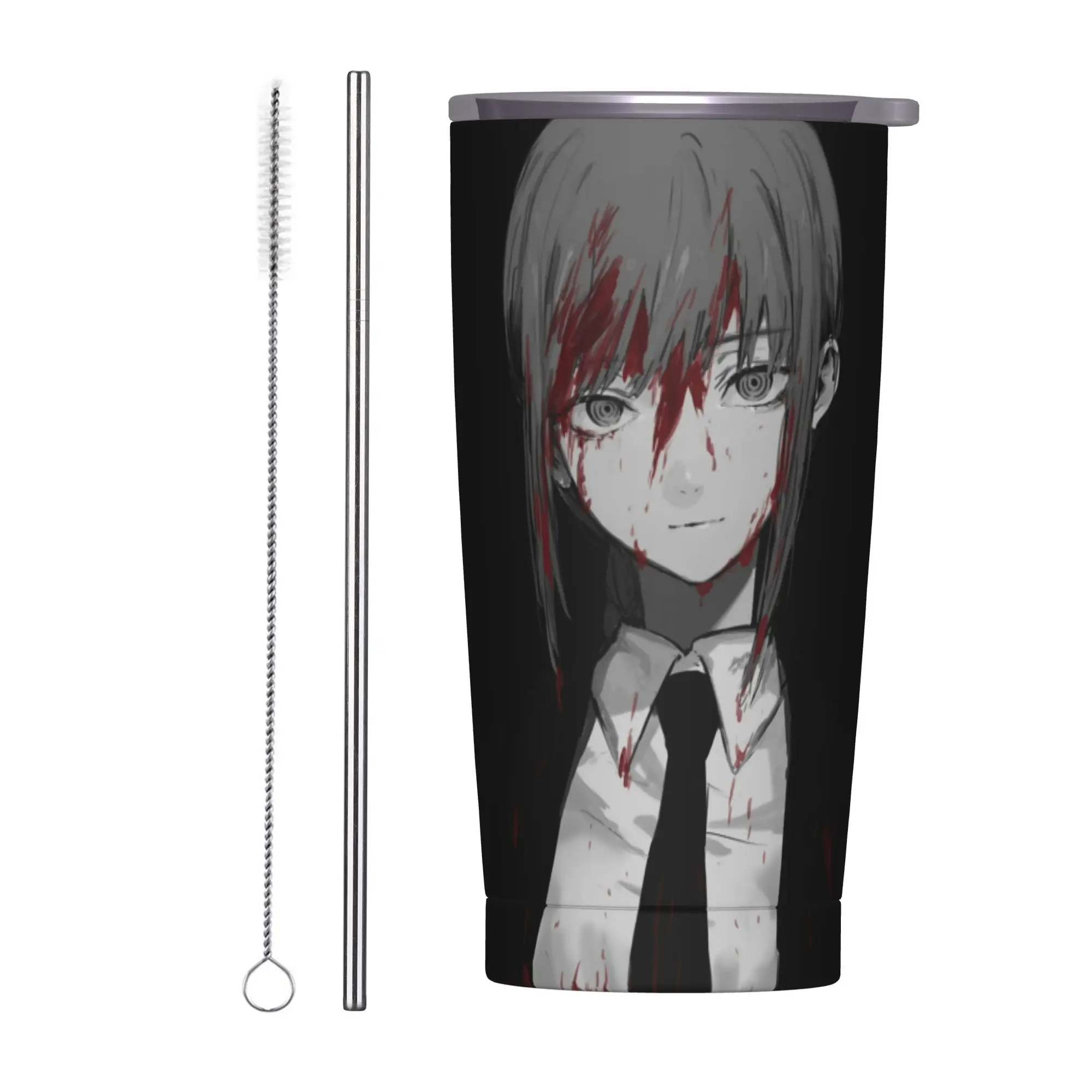 Makima Chainsaw Man Manga Tumbler Vacuum Insulated Devil Anime Thermal Cup with Lid Straw Travel Outdoor Mug Water Bottle, 20oz
Makima Chainsaw Man Manga Tumbler Vacuum Insulated Devil Anime Thermal Cup with Lid Straw Travel Outdoor Mug Water Bottle, 20oz