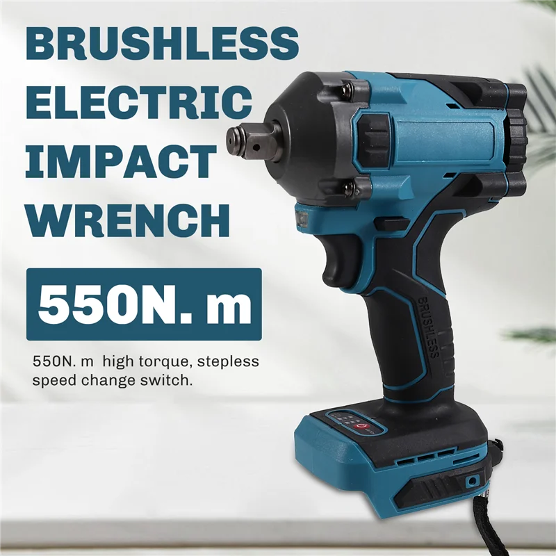AT63-550N.M Electric Impact Wrench Rechargeable Wrench 1/2" Variable Car Repair Power Tool For 18V Battery
AT63-550N.M Electric Impact Wrench Rechargeable Wrench 1/2" Variable Car Repair Power Tool For 18V Battery