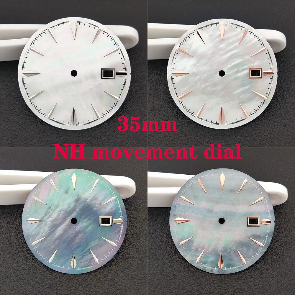 New series NH35 Sports dial 35mm, NH35 dial, modified multi-function sync, pearl case, watch accessories
New series NH35 Sports dial 35mm, NH35 dial, modified multi-function sync, pearl case, watch accessories
