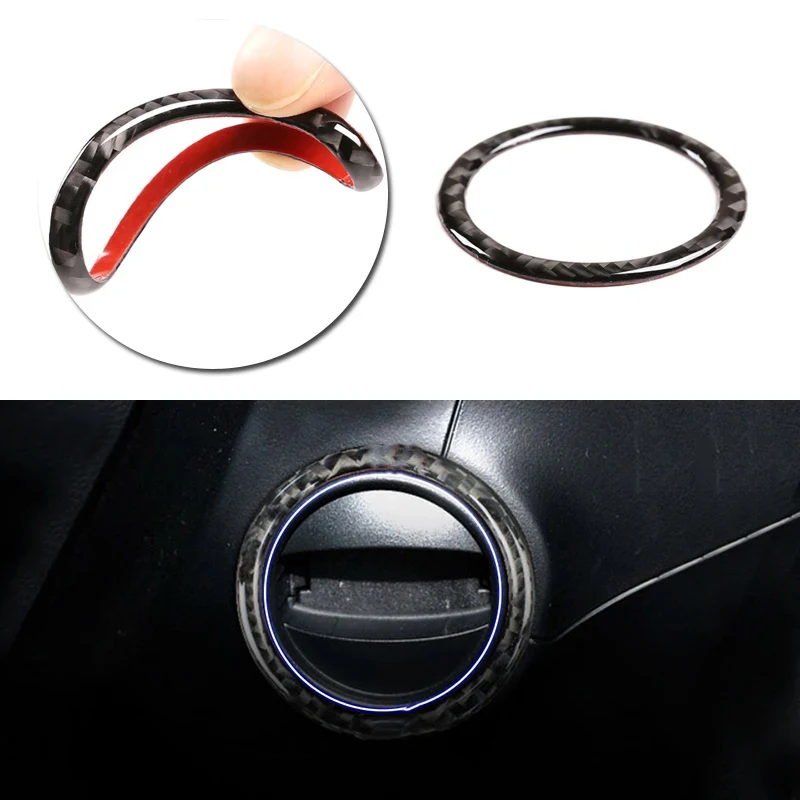 Car Styling Real Carbon Fiber Interior Engine Start Stop Push Button Ignition Key Ring Cover Trim For BMW 5 Series E60 E61 04-10
Car Styling Real Carbon Fiber Interior Engine Start Stop Push Button Ignition Key Ring Cover Trim For BMW 5 Series E60 E61 04-10