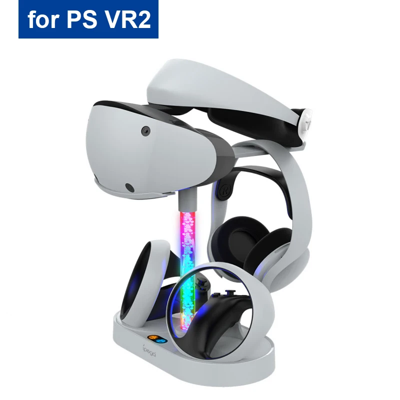 For PS VR2 Magnetic Absorption Rainbow Charging Stand for PS VR2 Handle Seat With Colorful RGB Light Can Store Glasses Headset
For PS VR2 Magnetic Absorption Rainbow Charging Stand for PS VR2 Handle Seat With Colorful RGB Light Can Store Glasses Headset