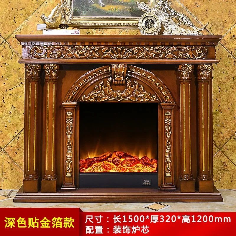 1.5 M Fireplace Cabinet Solid Wood Fireplace Mantel Luxury Gold Decoration Heating
1.5 M Fireplace Cabinet Solid Wood Fireplace Mantel Luxury Gold Decoration Heating