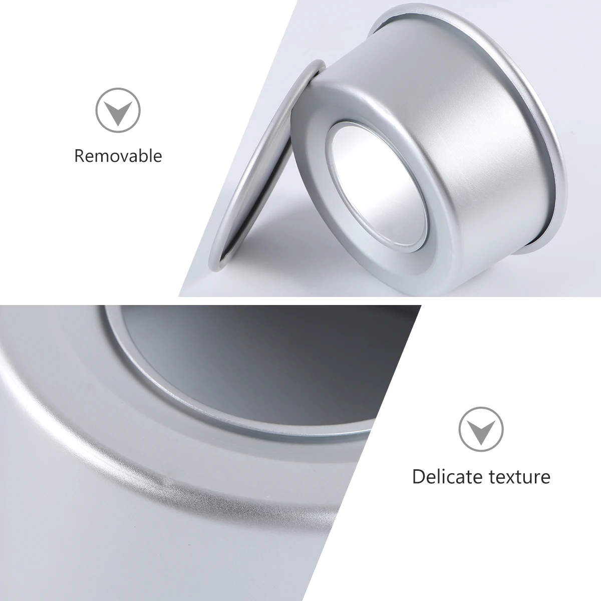 2Pcs Aluminum Round Cake Mold Nonstick Removable Live Bottom Mini Baking Tray Pie Pan Bakeware for Pudding Cookies Chocolate
2Pcs Aluminum Round Cake Mold Nonstick Removable Live Bottom Mini Baking Tray Pie Pan Bakeware for Pudding Cookies Chocolate