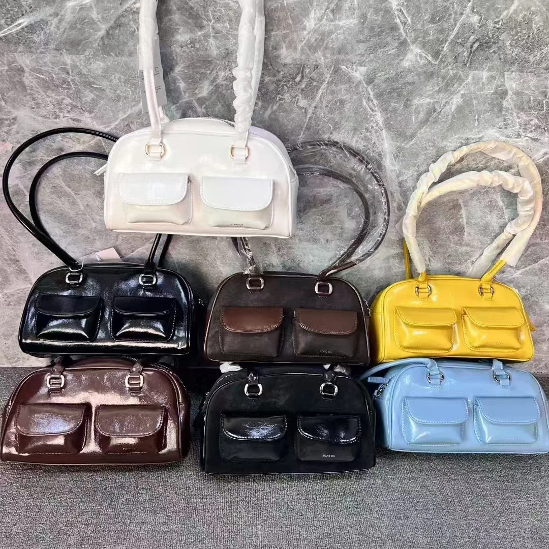 Korea 2025 Women's Trend K-pop Designer Luxury Bowling Boston Tote Aesthetic Brand Replica Vintage Y2k Small Shoulder Girl's Bag
Korea 2025 Women's Trend K-pop Designer Luxury Bowling Boston Tote Aesthetic Brand Replica Vintage Y2k Small Shoulder Girl's Bag