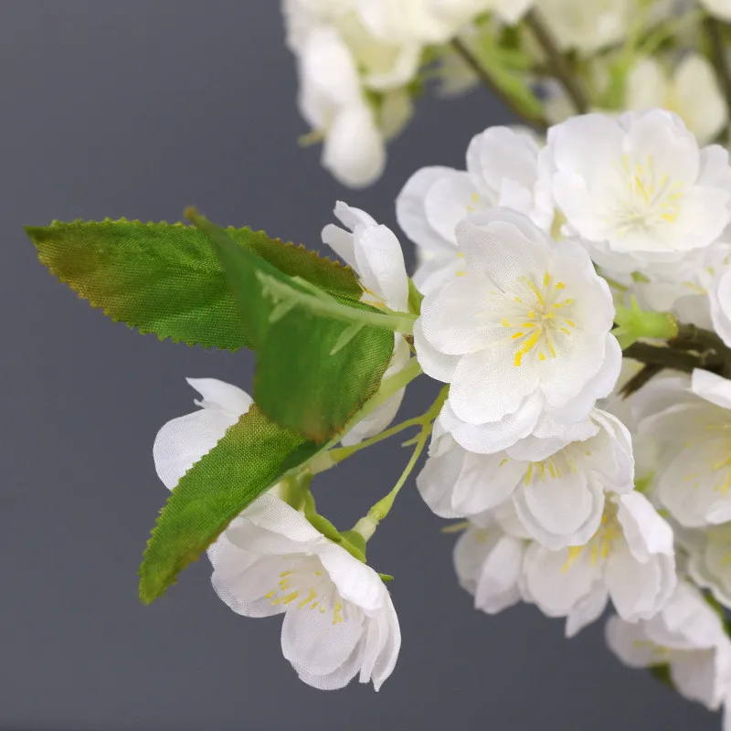 High Quality Cherry Peach Blossom Branch Bouquet Artificial Fake Silk Flower for Home Wedding Party Floral Garden Decoration
High Quality Cherry Peach Blossom Branch Bouquet Artificial Fake Silk Flower for Home Wedding Party Floral Garden Decoration