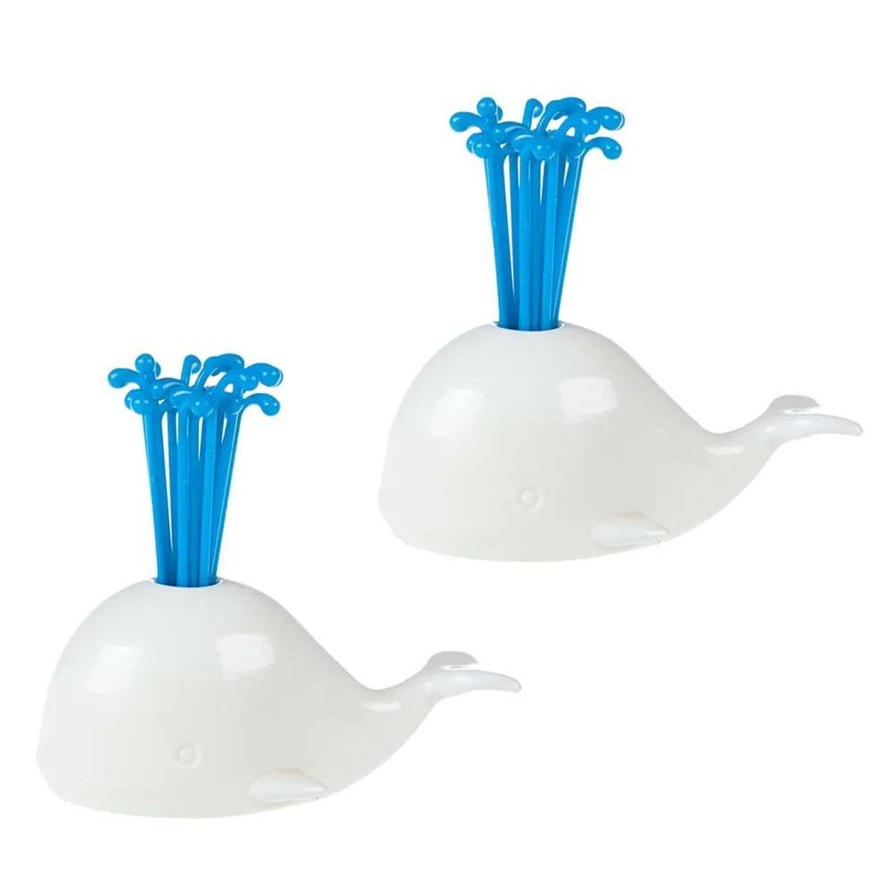 2 Sets Fruit Forks with Holder ABS Material Party Wedding Reusable Whale Shape Plastic Kitchen Gadgets for Home Cafe
2 Sets Fruit Forks with Holder ABS Material Party Wedding Reusable Whale Shape Plastic Kitchen Gadgets for Home Cafe