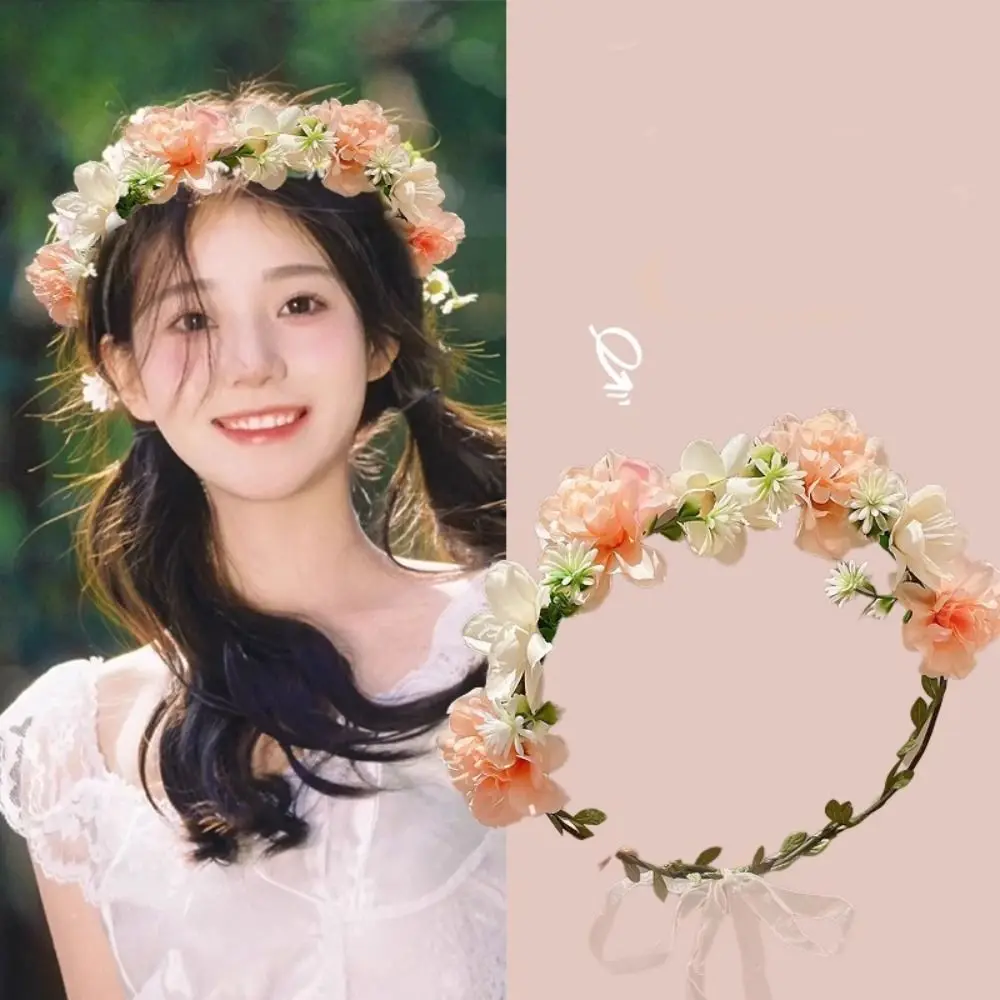 Luxury Bohemia Style Bride Garland Thai Hair Ornaments Simulation Wreath Simulation Flower Adjustable Flower Headband Spring
Luxury Bohemia Style Bride Garland Thai Hair Ornaments Simulation Wreath Simulation Flower Adjustable Flower Headband Spring