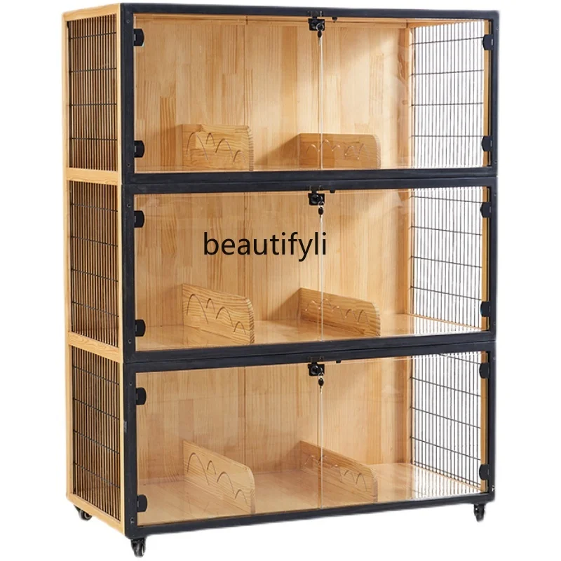 Breeding Cat Villa Home Three-Layer Breeding Cat Cage Cat Cabinet Solid Wood Breeding Cat Cage Oversized Cat Nest House
Breeding Cat Villa Home Three-Layer Breeding Cat Cage Cat Cabinet Solid Wood Breeding Cat Cage Oversized Cat Nest House