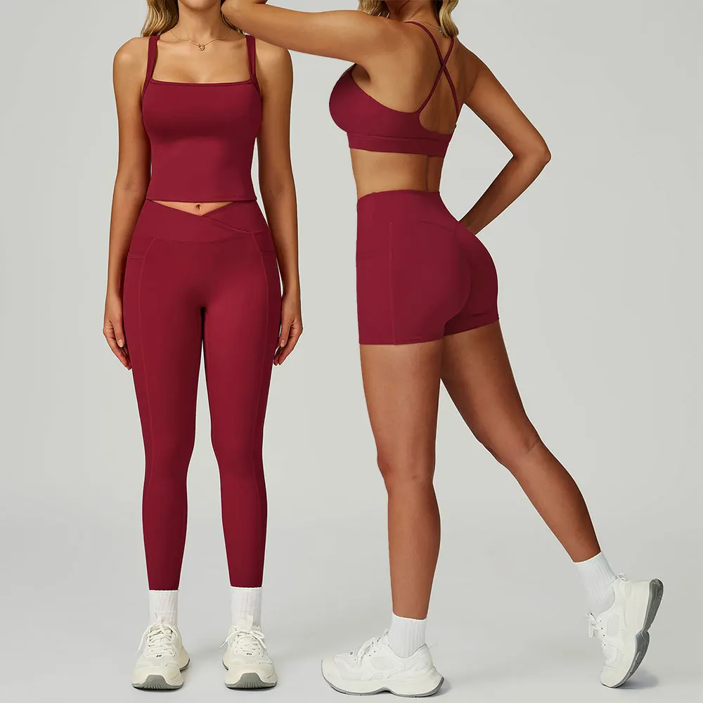 Yoga Suit 2PCS Women Tracksuit Sports Bra High Waist Leggings Shorts Outfit Gym Set Fitness Workout Clothes Push Up Sportswear
Yoga Suit 2PCS Women Tracksuit Sports Bra High Waist Leggings Shorts Outfit Gym Set Fitness Workout Clothes Push Up Sportswear