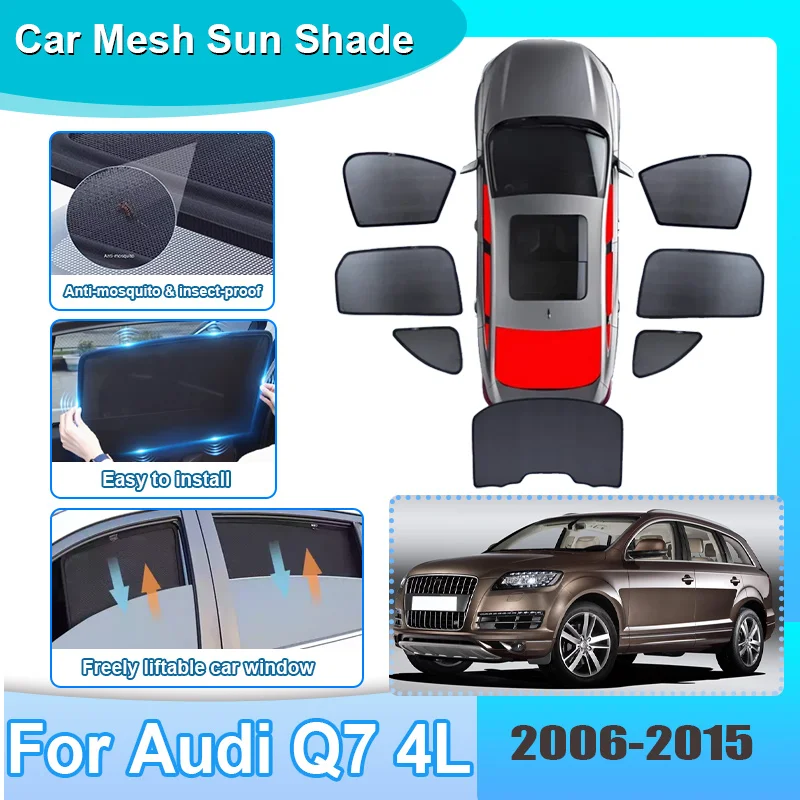 Car Window Sunshade For Audi Q7 4L 2006-2015 2010 Visor Mesh Anti-UV Heat Insulation Windshield Frame Curtain Auto Accessories
Car Window Sunshade For Audi Q7 4L 2006-2015 2010 Visor Mesh Anti-UV Heat Insulation Windshield Frame Curtain Auto Accessories