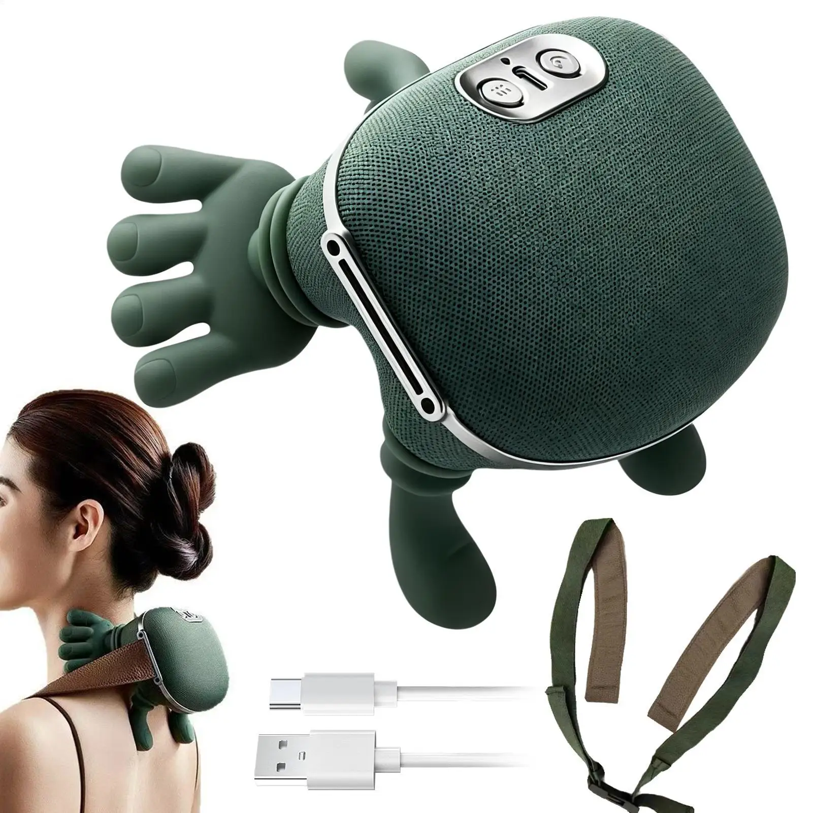 2-режимный массажер для шеи и плеч, электрические массажеры для спины с подогревом, массажная подушка для мышц, для шеи, талии, ног, тела
2-режимный массажер для шеи и плеч, электрические массажеры для спины с подогревом, массажная подушка для мышц, для шеи, талии, ног, тела