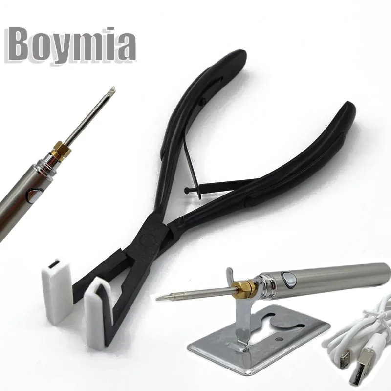 7 inch Black Stainless Steel Pliers for Tape Sealing Pliers Iron tape hair extension for remove tape on Hair Extensions
7 inch Black Stainless Steel Pliers for Tape Sealing Pliers Iron tape hair extension for remove tape on Hair Extensions