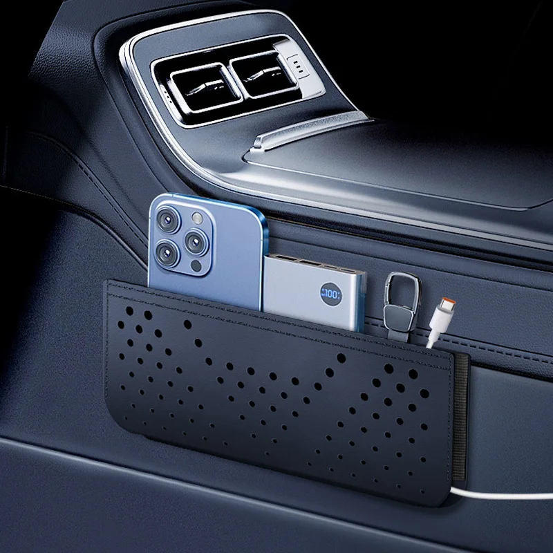 PU leather Car Net Storage Bag Car Accessories Multi-Functional Storage Box Mobile Phone Holder Hanging Bag Paste Type
PU leather Car Net Storage Bag Car Accessories Multi-Functional Storage Box Mobile Phone Holder Hanging Bag Paste Type 