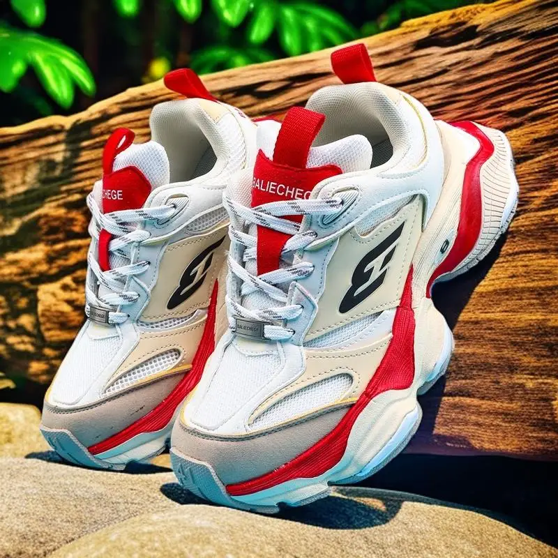 High Quality Couple Chunky Sneakers Men Breathable Running Shoes Trendy Height Increasing Sneakers Thick Sole Daddy Shoes Women
High Quality Couple Chunky Sneakers Men Breathable Running Shoes Trendy Height Increasing Sneakers Thick Sole Daddy Shoes Women