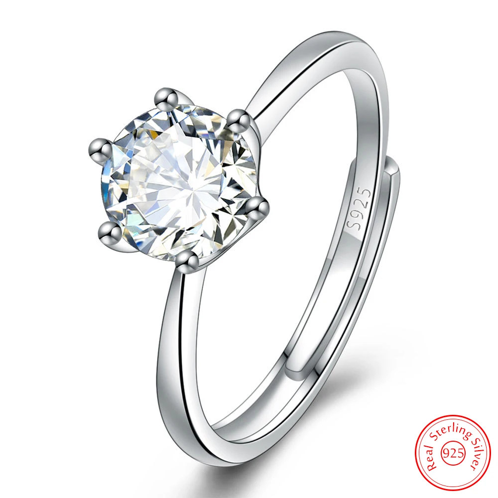Solid 925 Sterling Silver Women's High Quality Fine Jewelry Crystal Zircon Ring Fashion New XY0603
Solid 925 Sterling Silver Women's High Quality Fine Jewelry Crystal Zircon Ring Fashion New XY0603