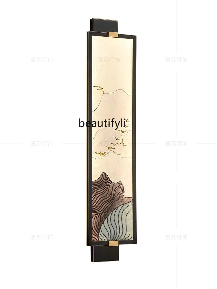 New Chinese Style Wall Lamp Chinese Style Copper Enamel Living Room Wall Light Bulb Study Wall Painting Lamp
New Chinese Style Wall Lamp Chinese Style Copper Enamel Living Room Wall Light Bulb Study Wall Painting Lamp