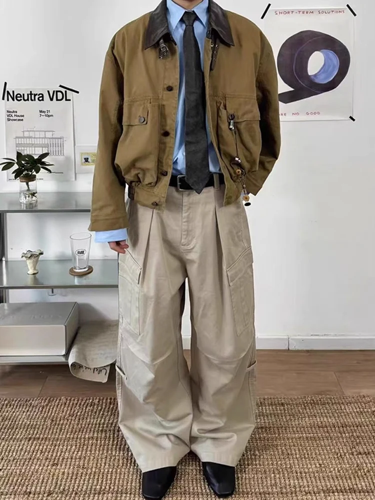 Khaki Barn Sle Men's Workwear Jaet Autumn American Retro Design Color Blo Canvas Collar Jaet Casual Loose Fit Long Sl...
Khaki Barn Sle Men's Workwear Jaet Autumn American Retro Design Color Blo Canvas Collar Jaet Casual Loose Fit Long Sl...