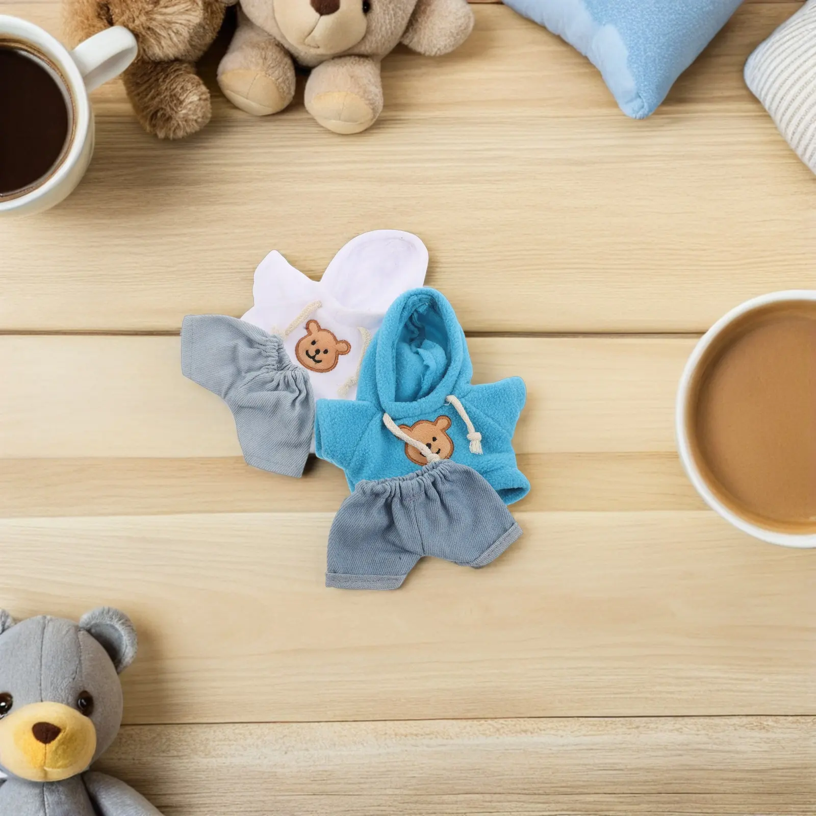 4Pcs Bear Outfit Set Hoodie Denim Pants 20Cm 8Inch Stuffed Animal Clothes Customize Bear Clothing Small Stuffed Animal Clothes
4Pcs Bear Outfit Set Hoodie Denim Pants 20Cm 8Inch Stuffed Animal Clothes Customize Bear Clothing Small Stuffed Animal Clothes
