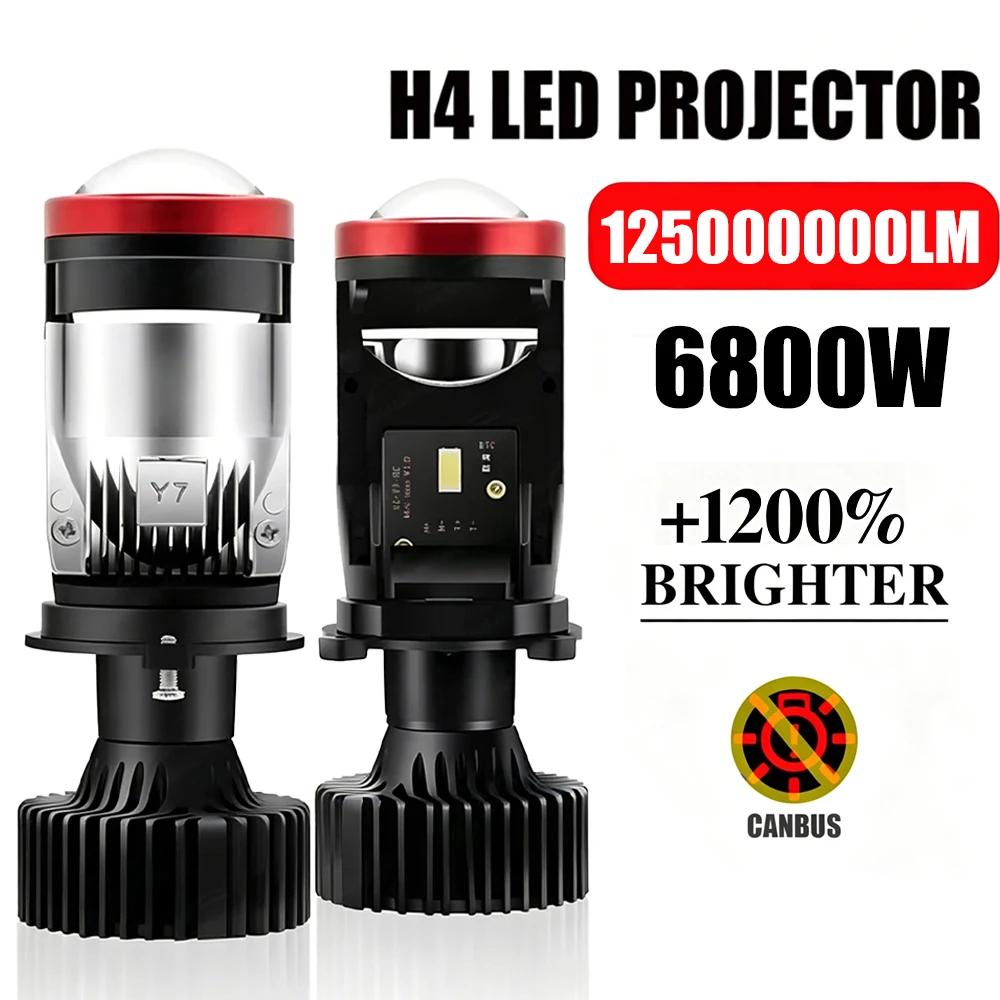 6800W Y7 H4 Super Bright LED Headlight Car H4 Mini Projector Lens Bulb 6000k 12500000LM High Low Beam Turbo Fan LED Light Lamp
6800W Y7 H4 Super Bright LED Headlight Car H4 Mini Projector Lens Bulb 6000k 12500000LM High Low Beam Turbo Fan LED Light Lamp
